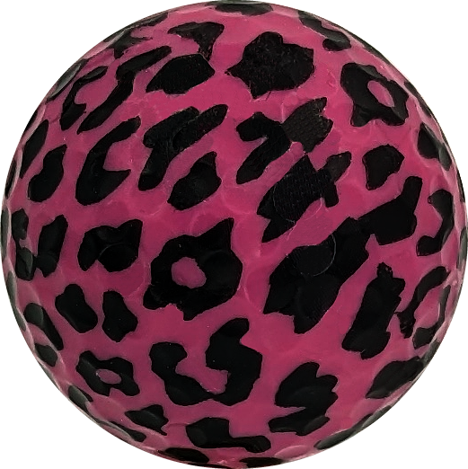 Pink Leopard Novelty Golf Ball