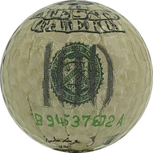Money Novelty Golf Ball