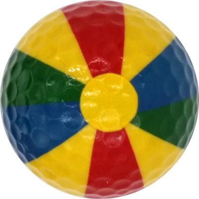 Beachball Novelty Golf Ball 2