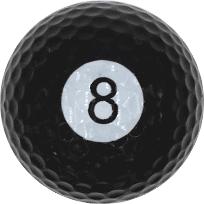 8-Ball Novelty Golf Ball