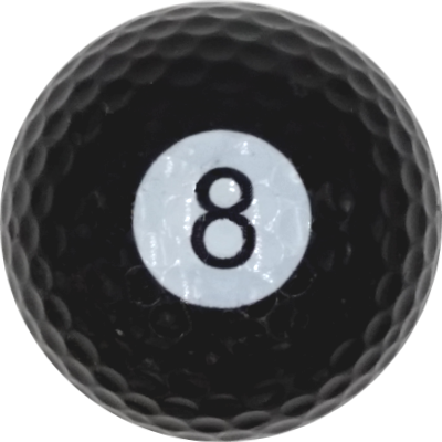 8-Ball Novelty Golf Ball