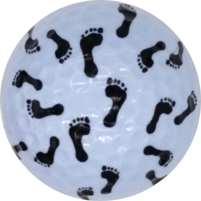 Footprint Novelty Golf Ball