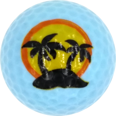 Island Novelty Golf Ball