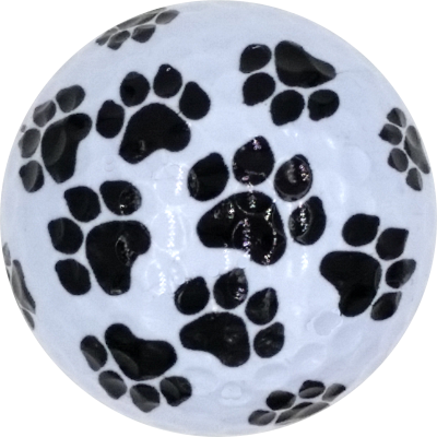 Paw Print Novelty Golf Ball
